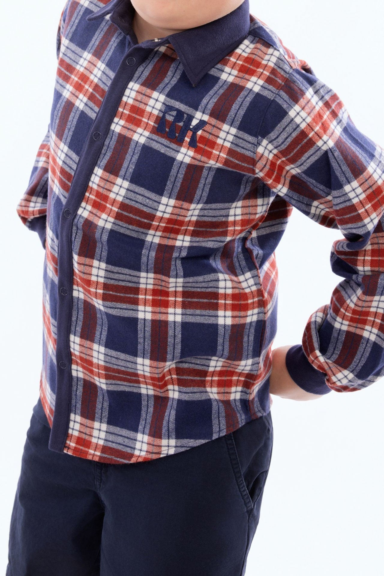 Miles Boys Plaid Shirt