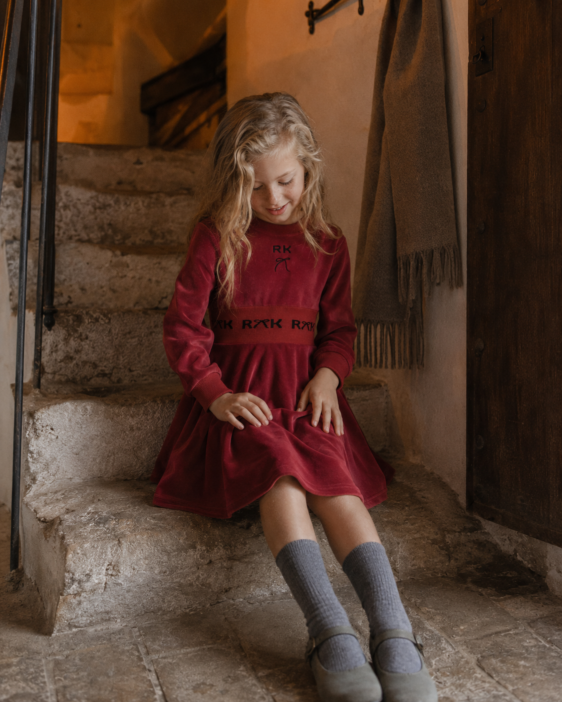 Reese Scuba Velour Dress