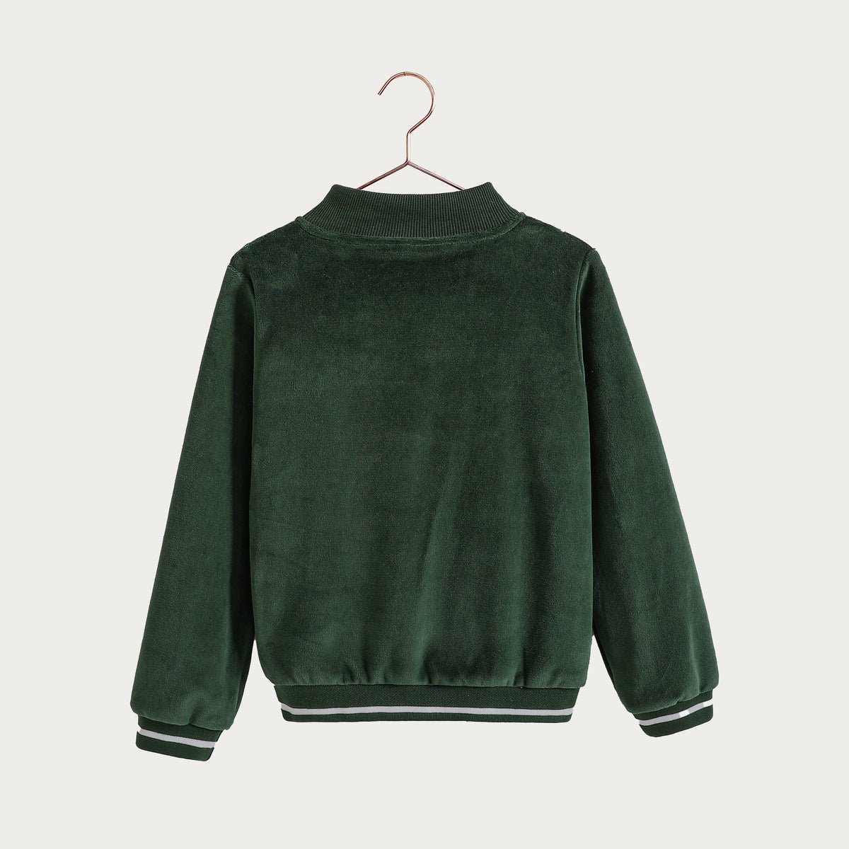 Reese Velour Boys Zipper Sweatshirt