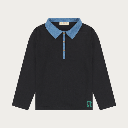 Remy Denim Collar Boys Polo