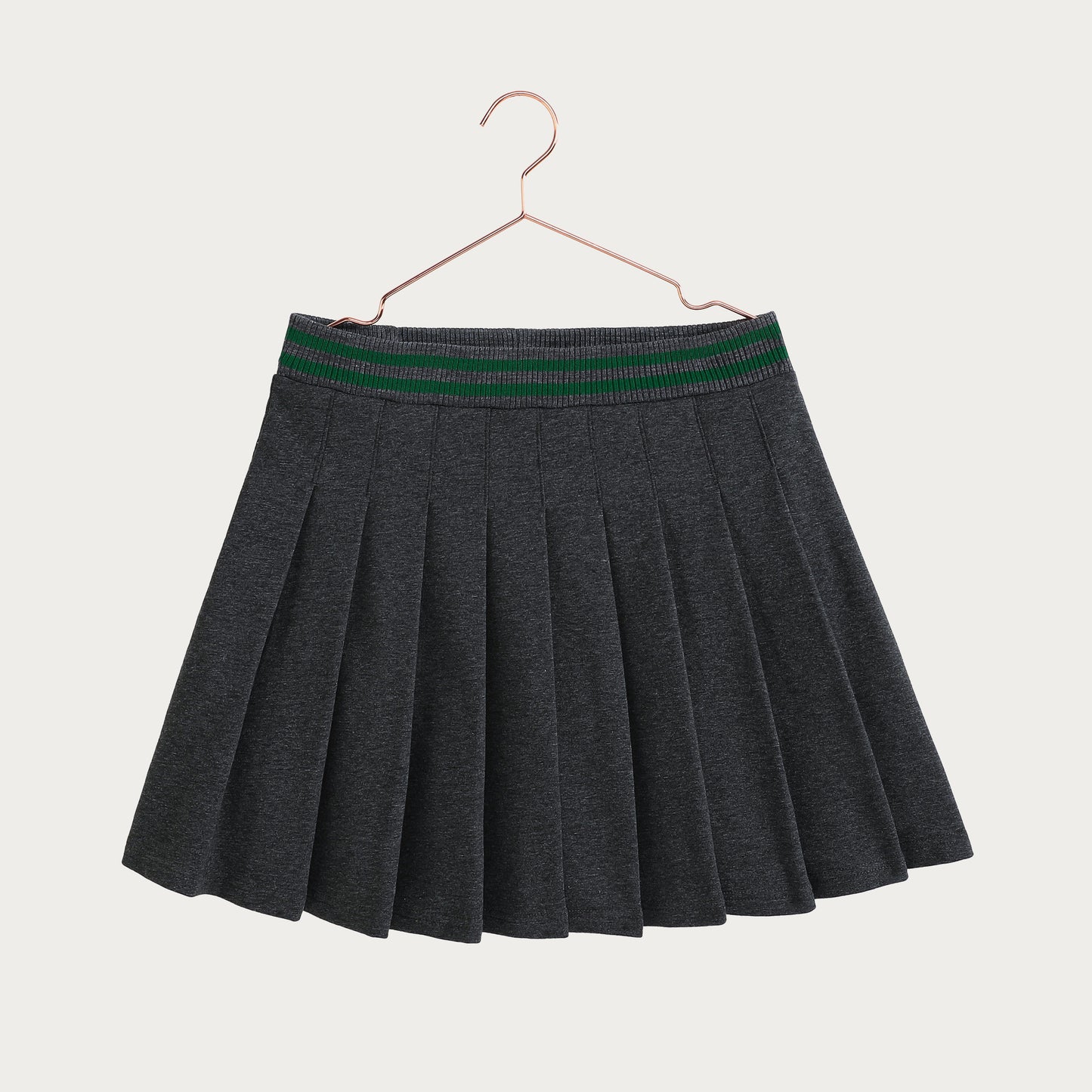 Rowan Pleated Sweat Skirt - Gray