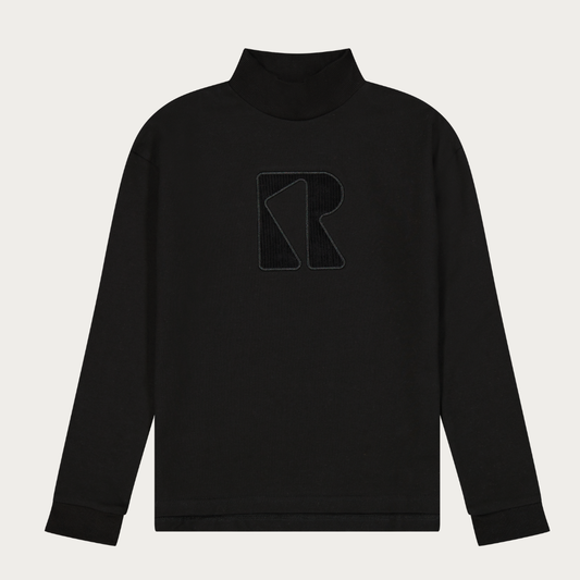 Ruby French Terry Turtleneck with Cord Logo