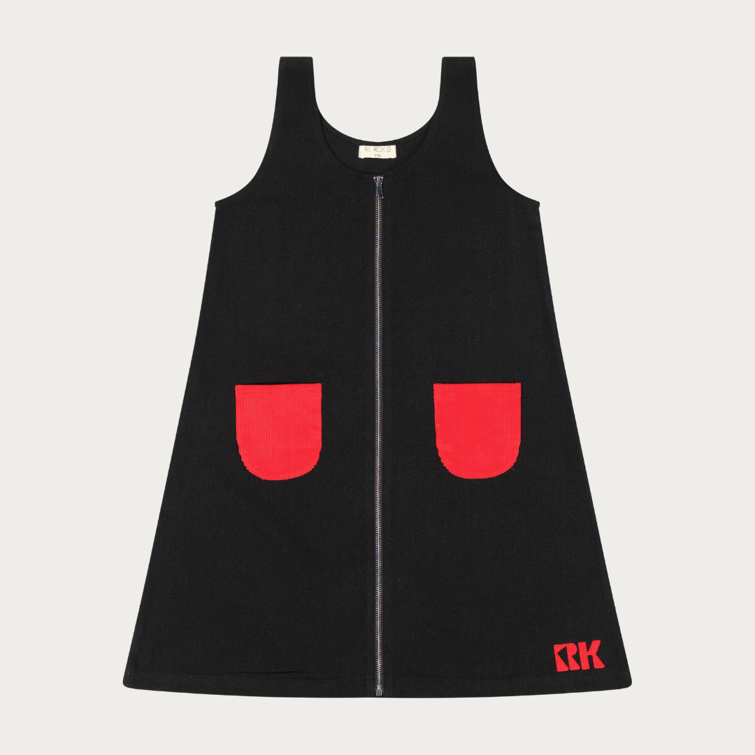 Ruby Sleeveless Dress with Cord Pockets