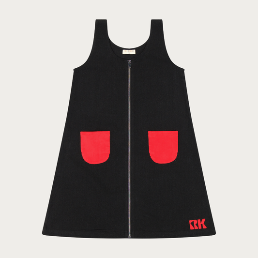Ruby Sleeveless Dress with Cord Pockets