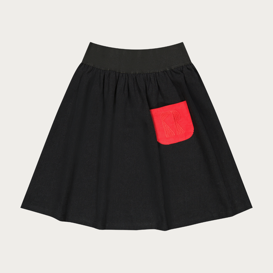 Ruby Waisted Skirt with Cord Pocket