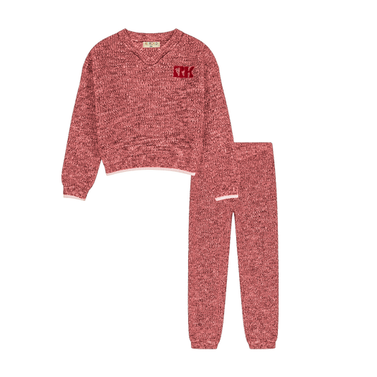 Silas Knit Vneck + Pants Baby Set