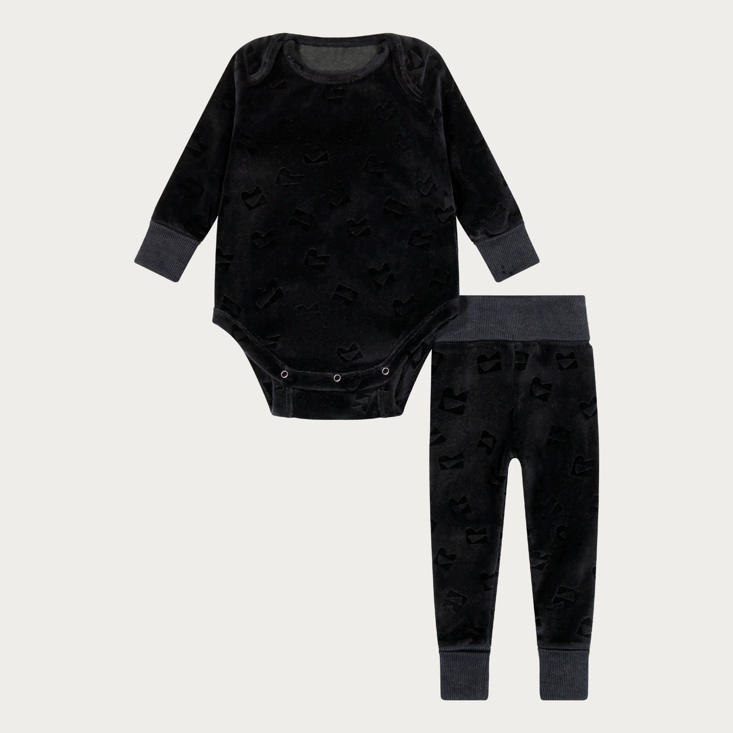 Velour All Over Print Baby Set