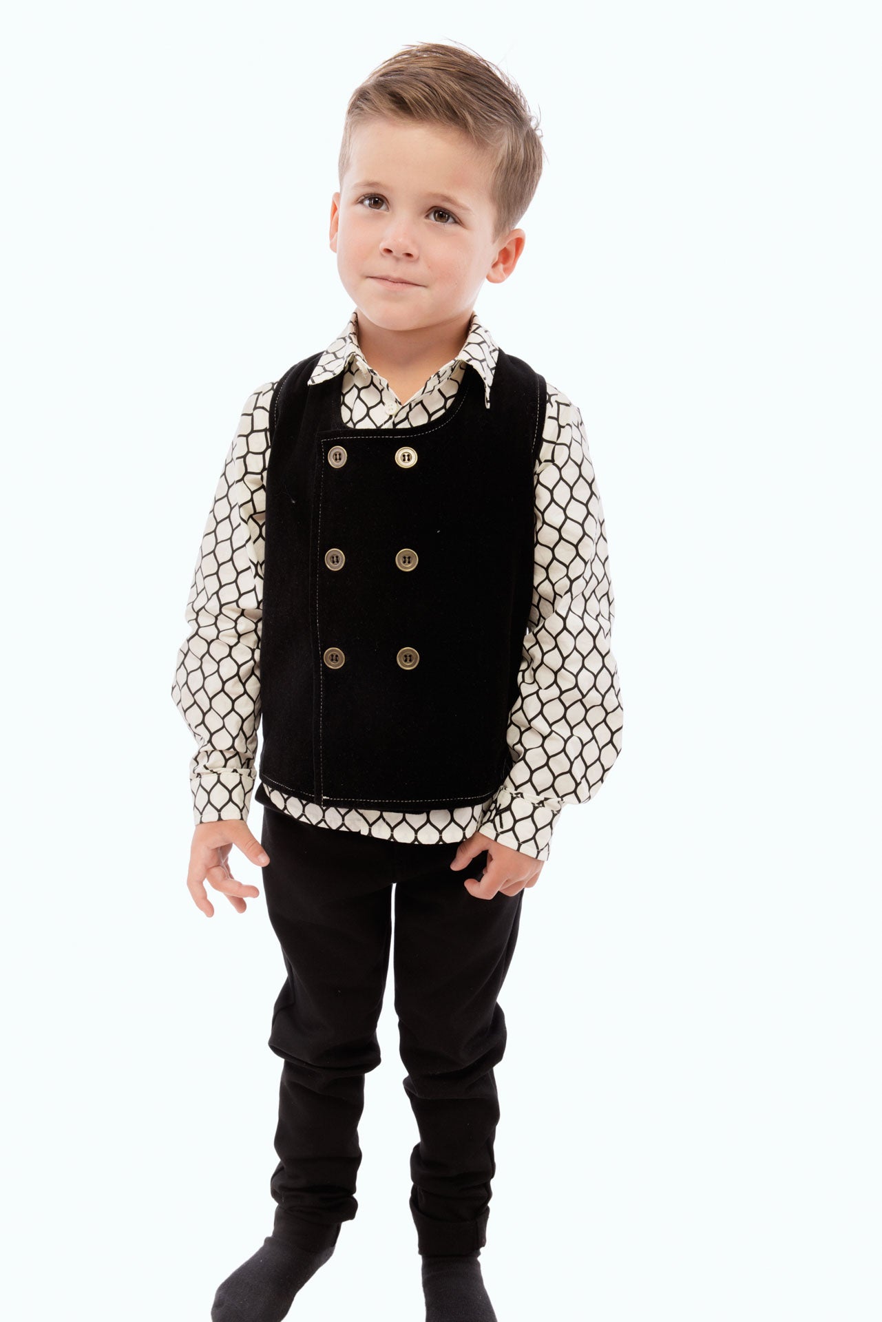 Vince Boys Printed Shirt