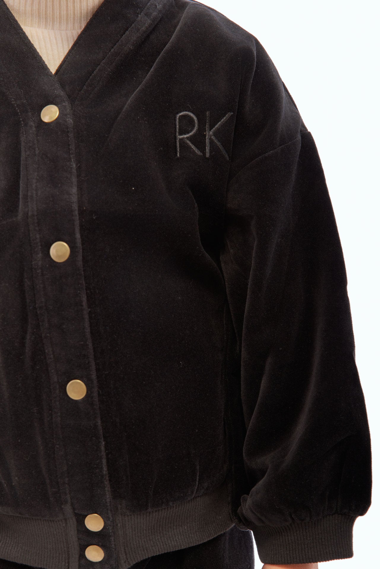 Vince Velvet Snap Cardigan