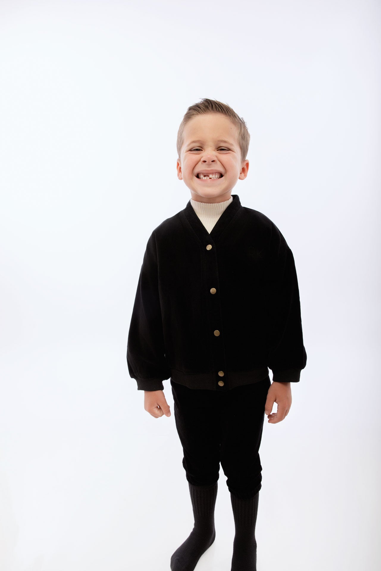 Vince Velvet Snap Cardigan
