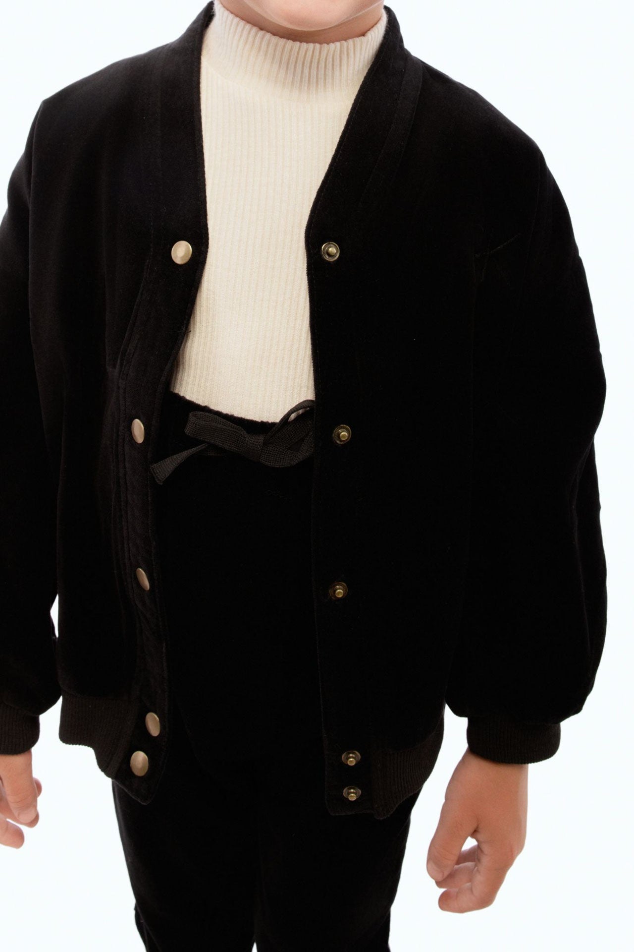 Vince Velvet Snap Cardigan – RetroKid - Main Image