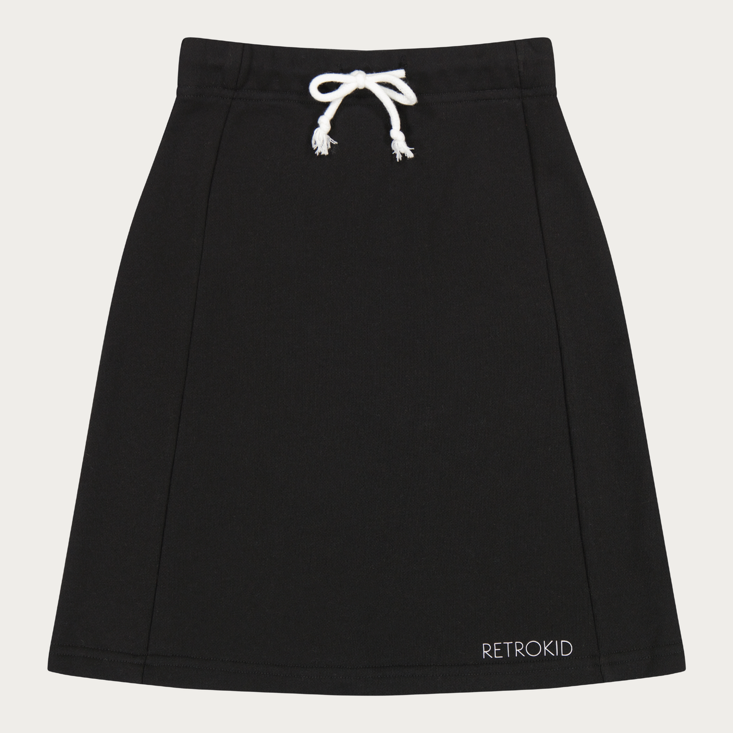 Sweat Skirt with Drawstring Tie