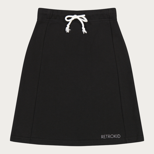 Sweat Skirt with Drawstring Tie