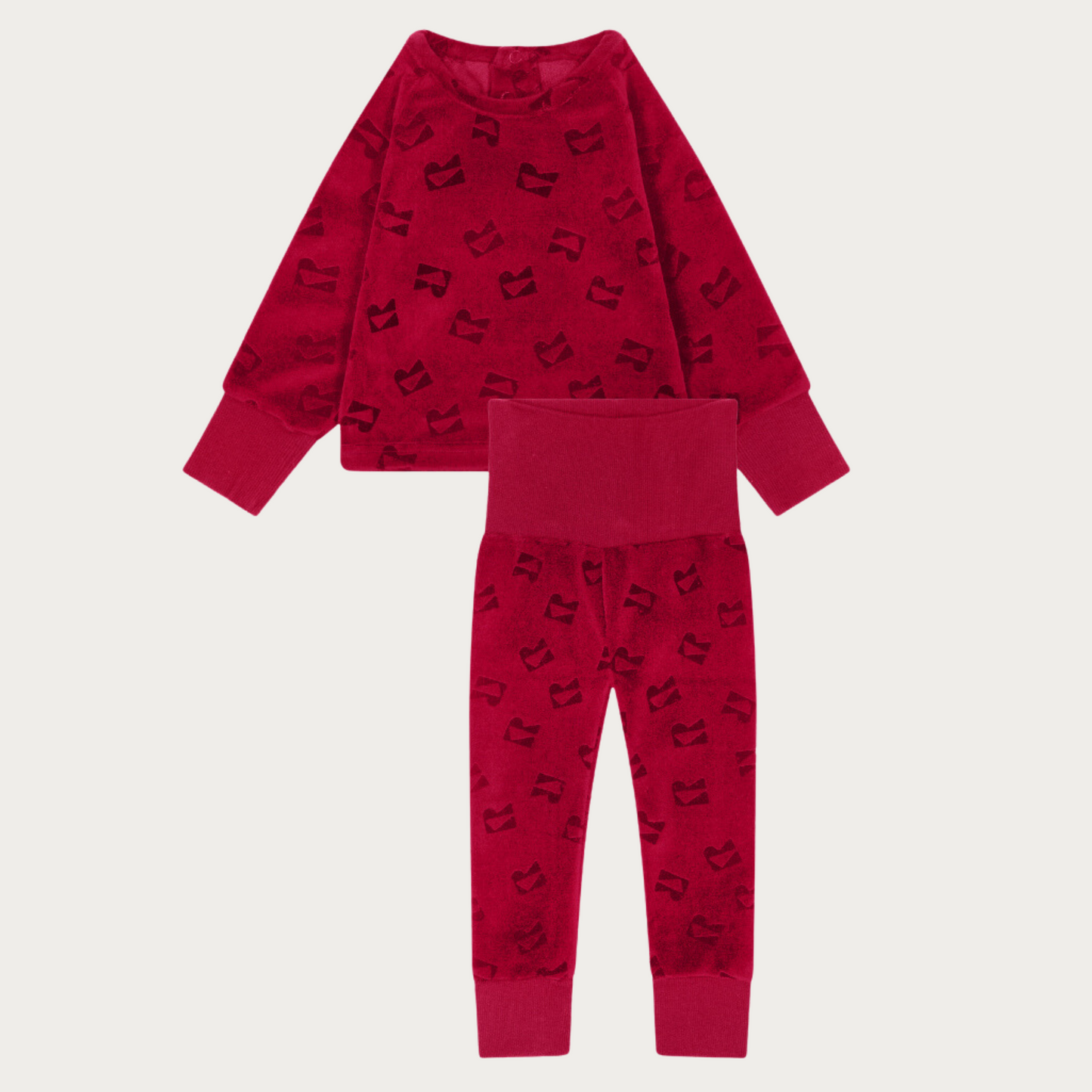 Velour All Over Print Baby Set