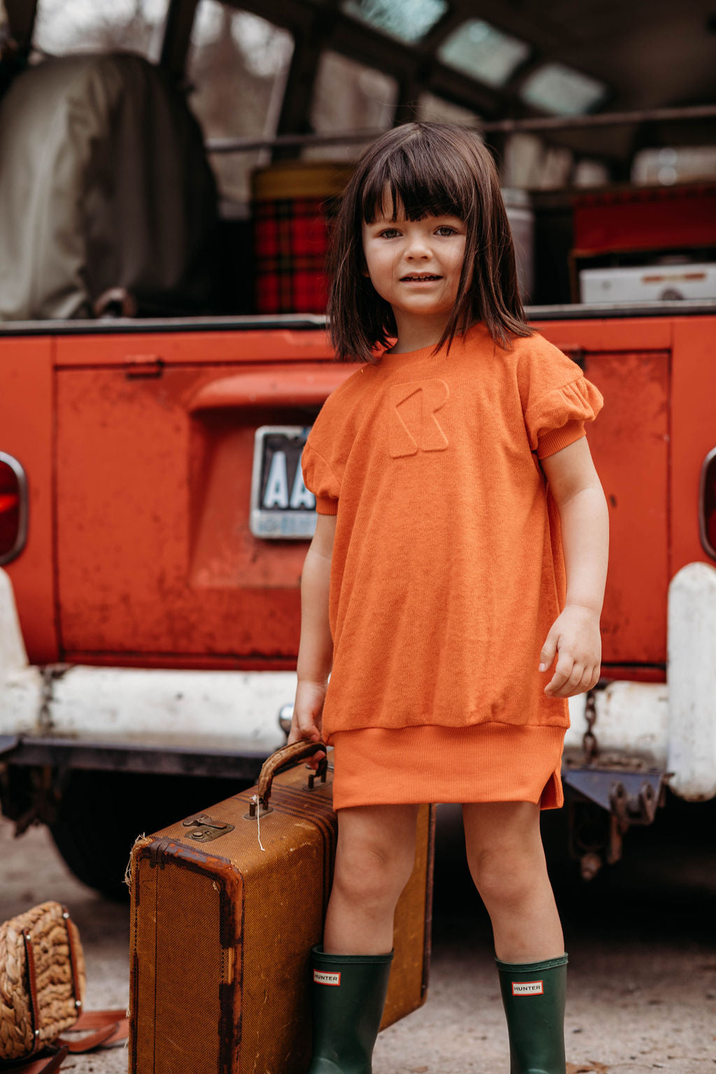 Terry Puff Sleeve Dress