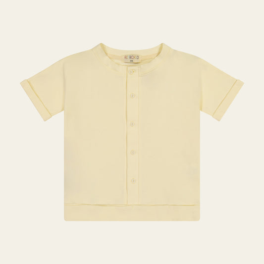 French Terry Button Down Tee